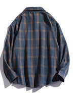 Men’s Checkered Long Sleeve Button Shirt Shirts