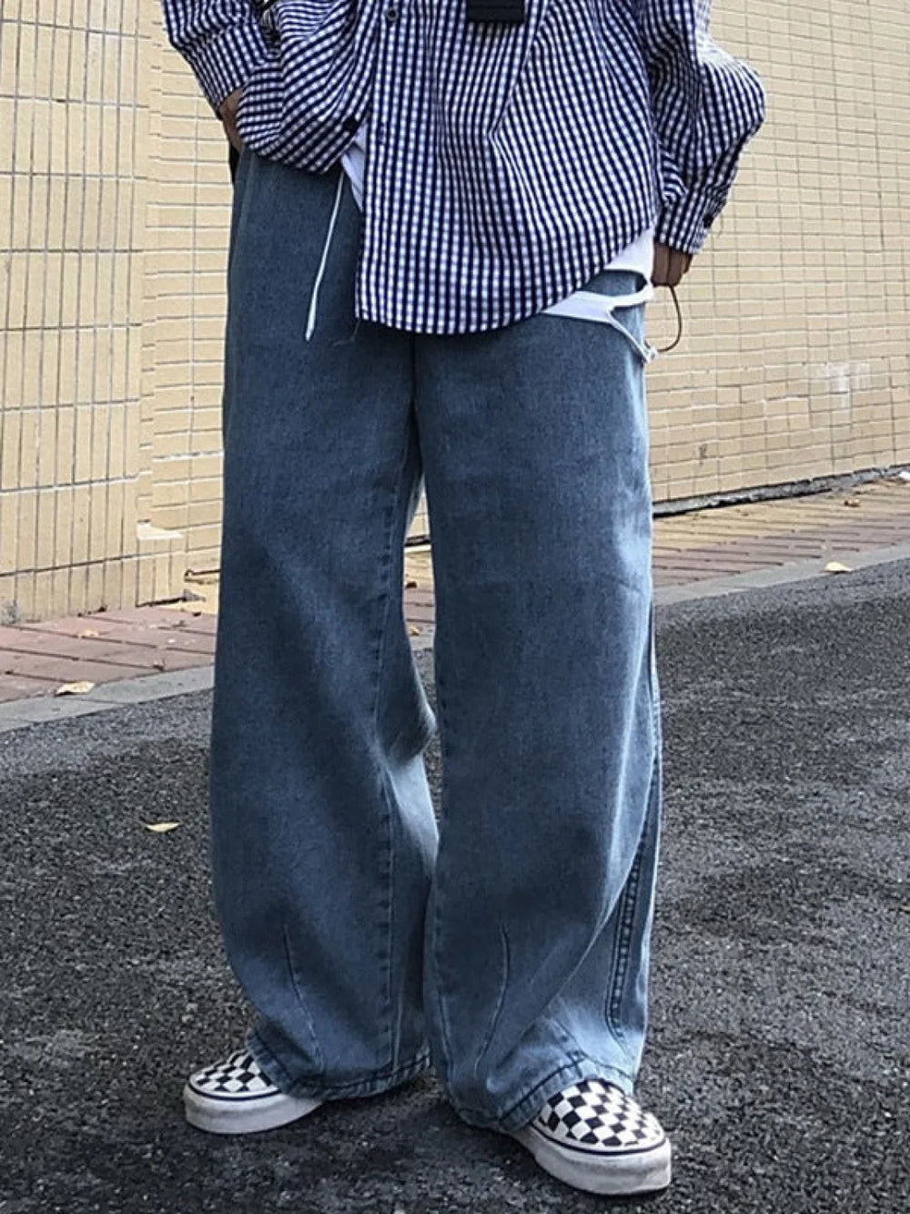 Men’s Basic Wash Skate Fit Jeans loose jeans