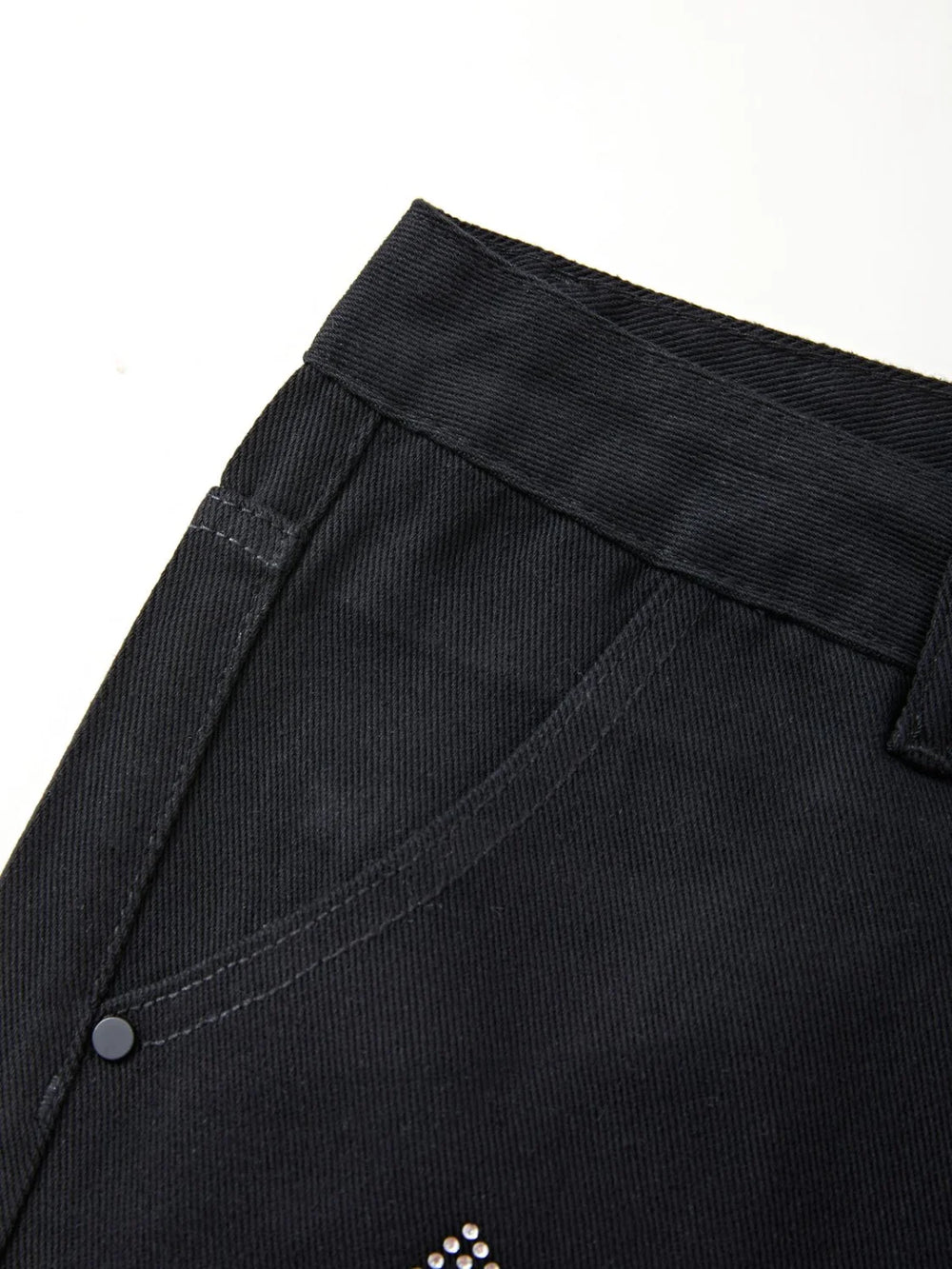 Men’s Cross Rhinestone Loose Fit Jeans Slim jeans