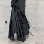 Men’s Ribbon Dark Pants for Halloween One Size / Black