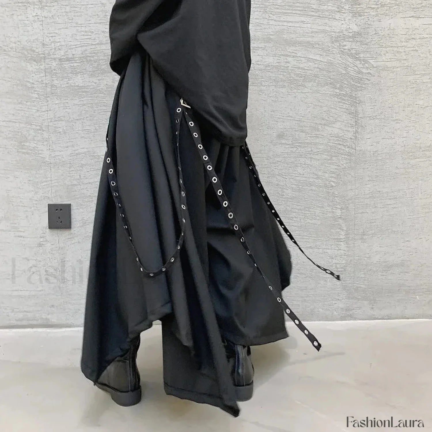 Men’s Ribbon Dark Pants for Halloween One Size / Black