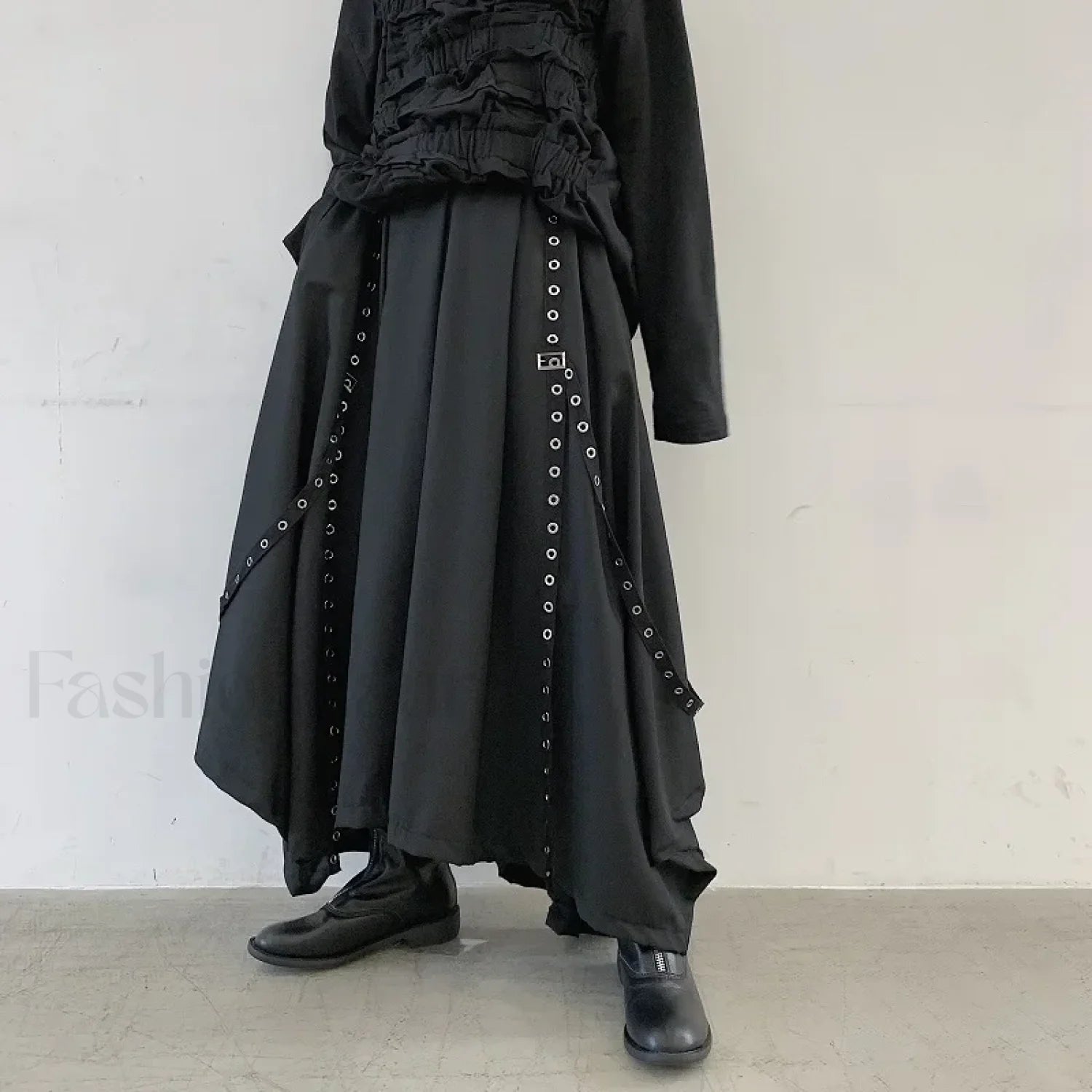 Men’s Ribbon Dark Pants for Halloween One Size / Black