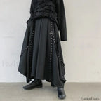 Men’s Ribbon Dark Pants for Halloween One Size / Black