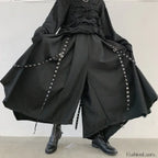 Men’s Ribbon Dark Pants for Halloween One Size / Black