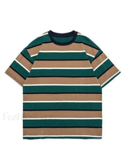 Men’s Vintage Striped Tee Green / M Tops&Tees