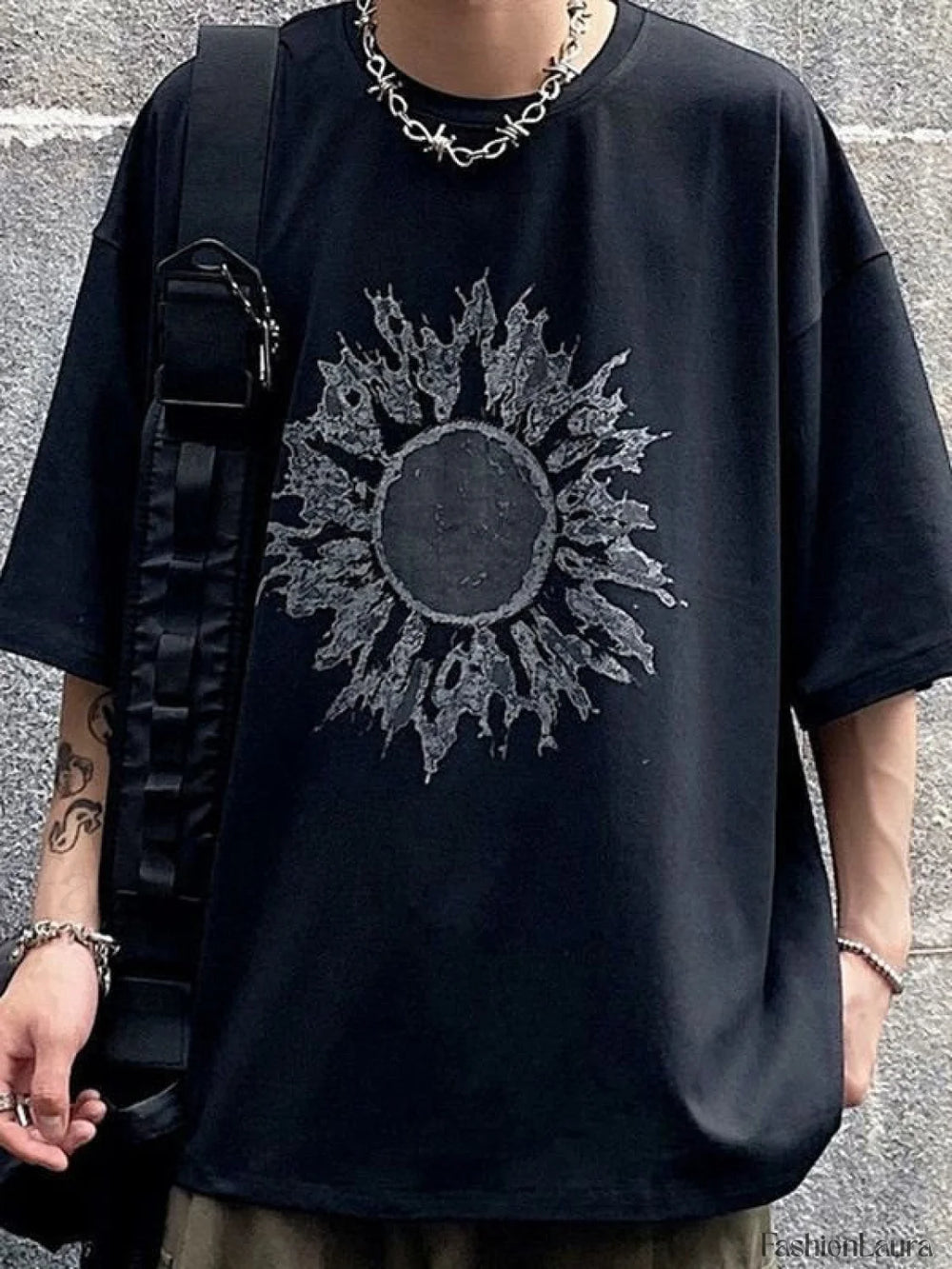 Men’s Vintage Washed Loose Jeans loose jeans