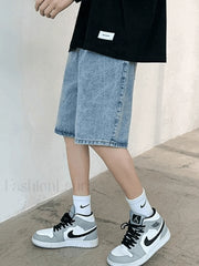 Men’s Washed Skate Denim Shorts Shorts