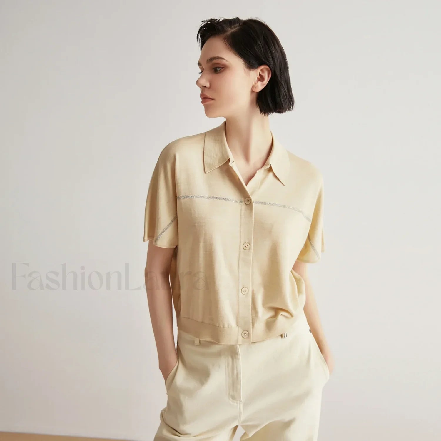 Merino Wool Silk High End T Shirt Main image