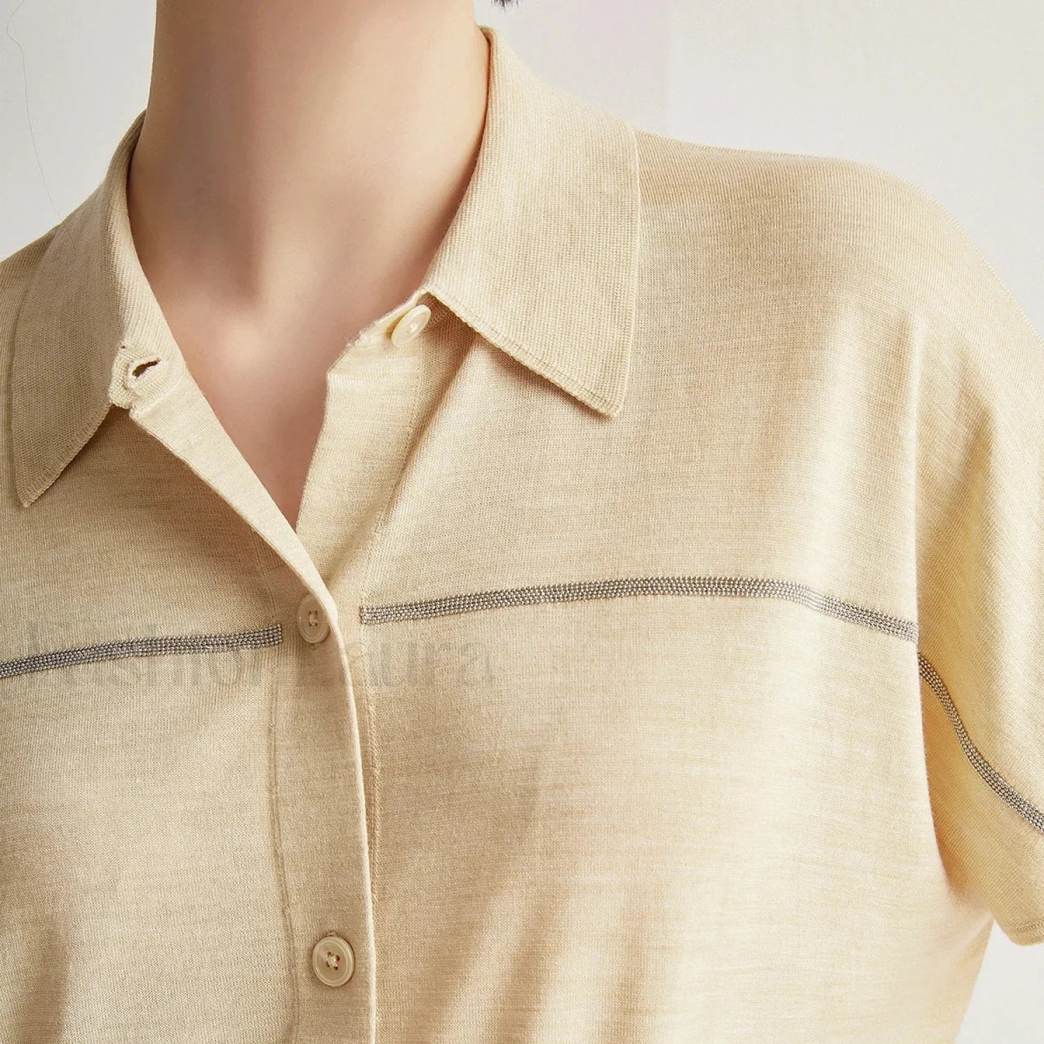 Merino Wool Silk High End T Shirt