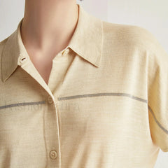 Merino Wool Silk High End T Shirt