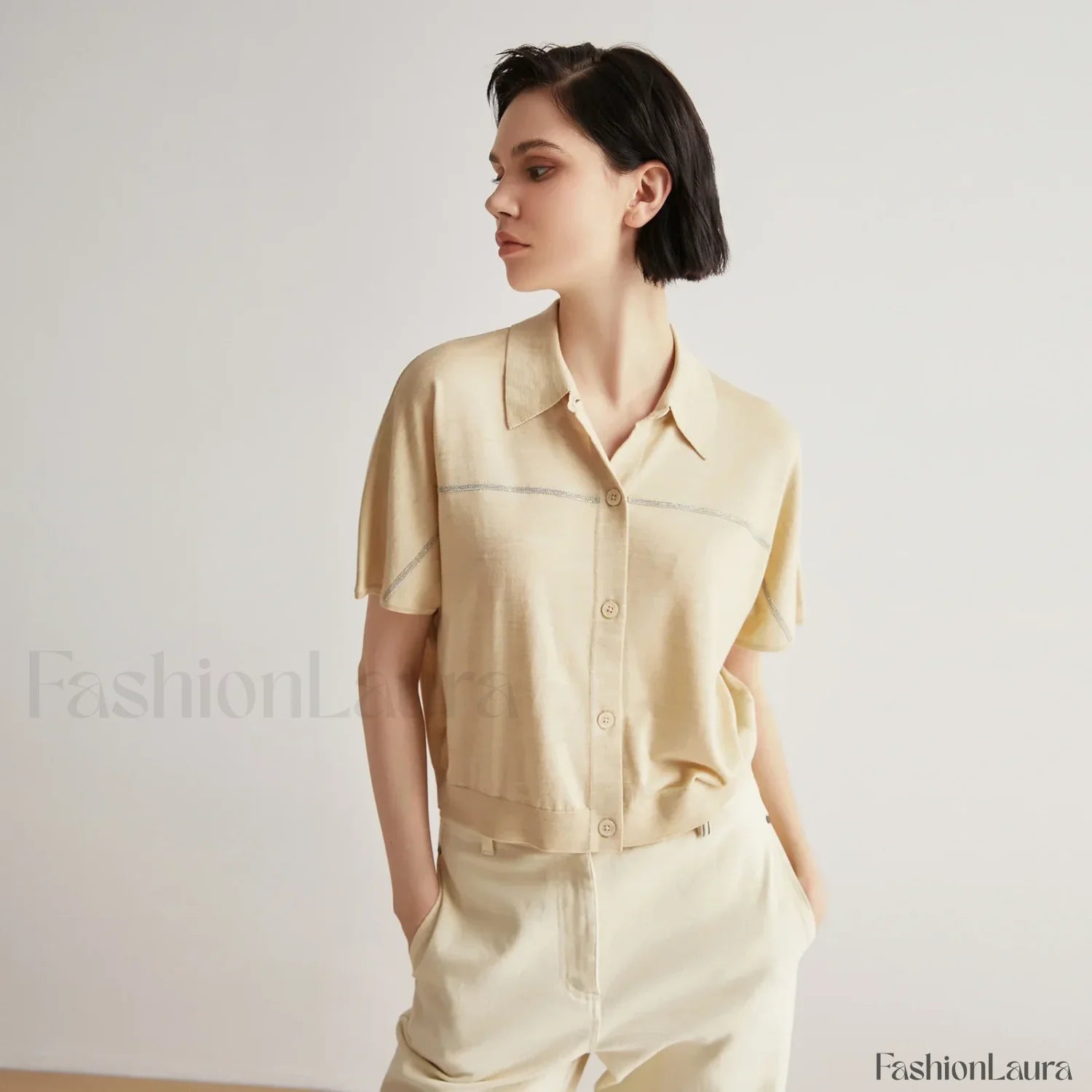 Merino Wool Silk High End T Shirt