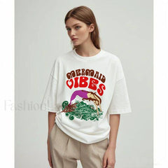 Mermaid Beach Style Vintage Plus Size T Shirt