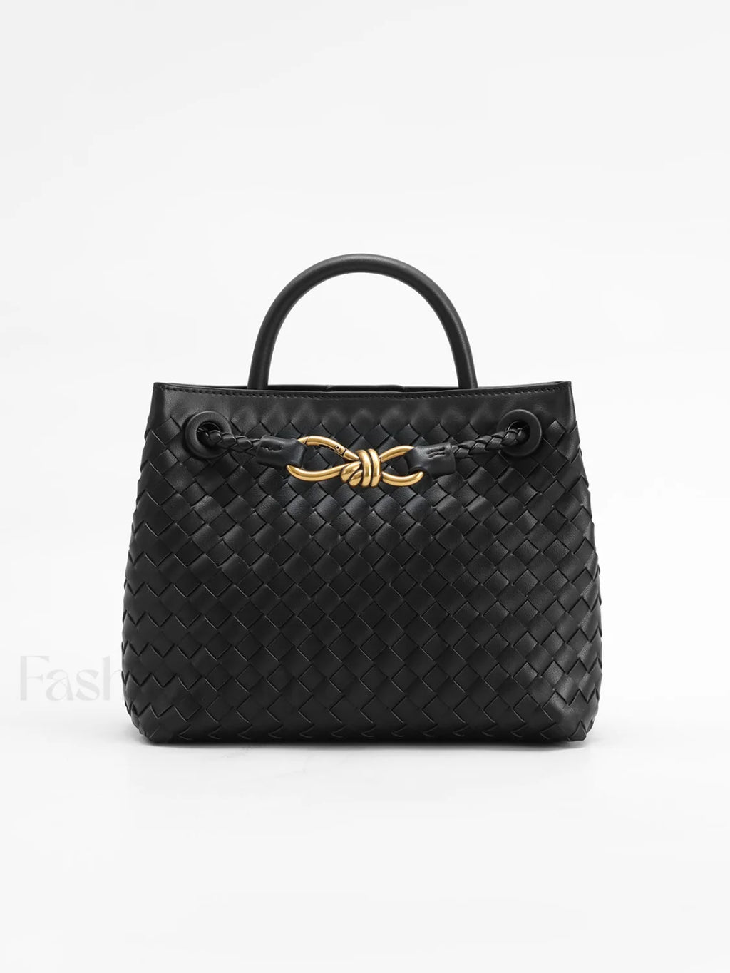 Metal Twist Detail Handle Bag Black / One Size Bag