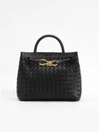 Metal Twist Detail Handle Bag Black / One Size Bag