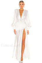 Michele Satin Stylish Formal Maxi Dress