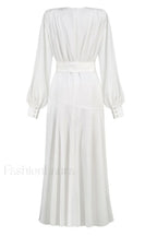 Michele Satin Stylish Formal Maxi Dress