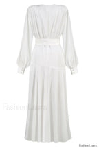 Michele Satin Stylish Formal Maxi Dress