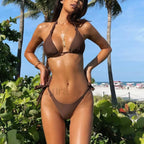 Micro Solid Brazilian Bikini Set