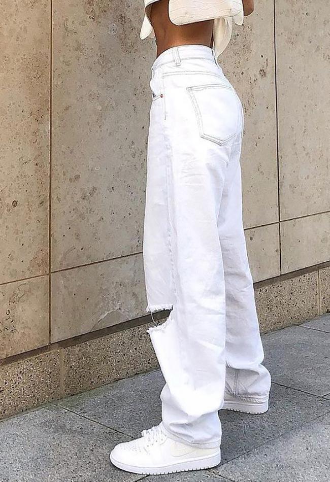 Mid Rise Extra Ripped Jeans Secondary image