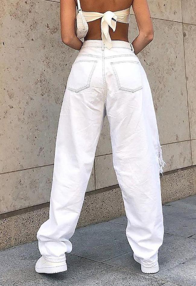 Mid Rise Extra Ripped Jeans Jeans
