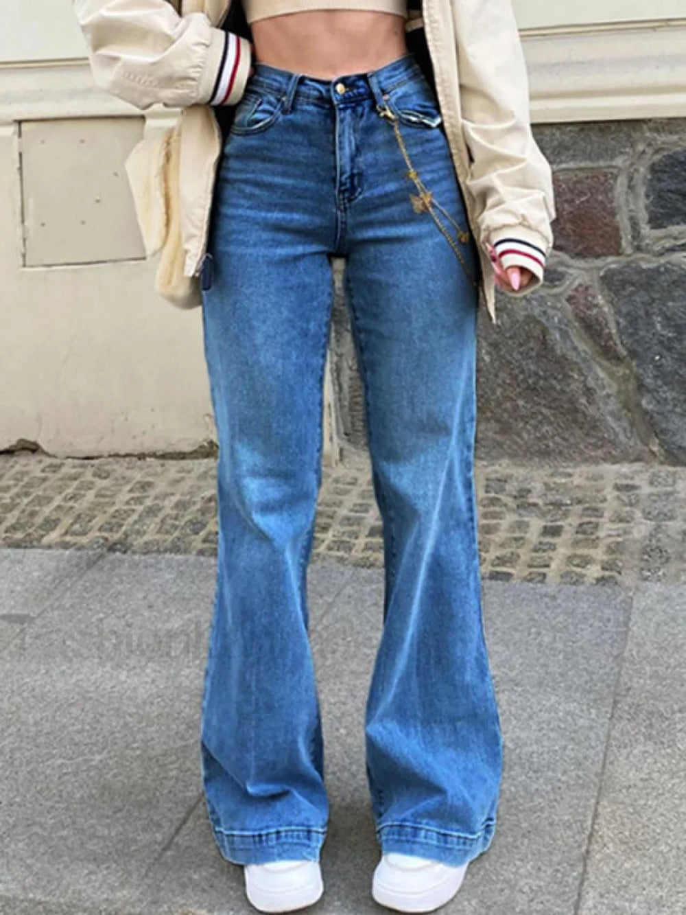 Mid Waist Washed Boyfriend Jeans Boyfriend Jeans