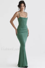 Milena Elegant Herringbone Dress