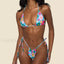 Mini Micro Triangle String Bikini Set Multi Color 1 / S
