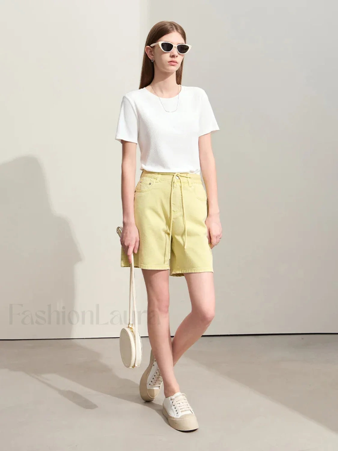 Minimalism Women Denim Casual Loose Retro Straight Short Main image