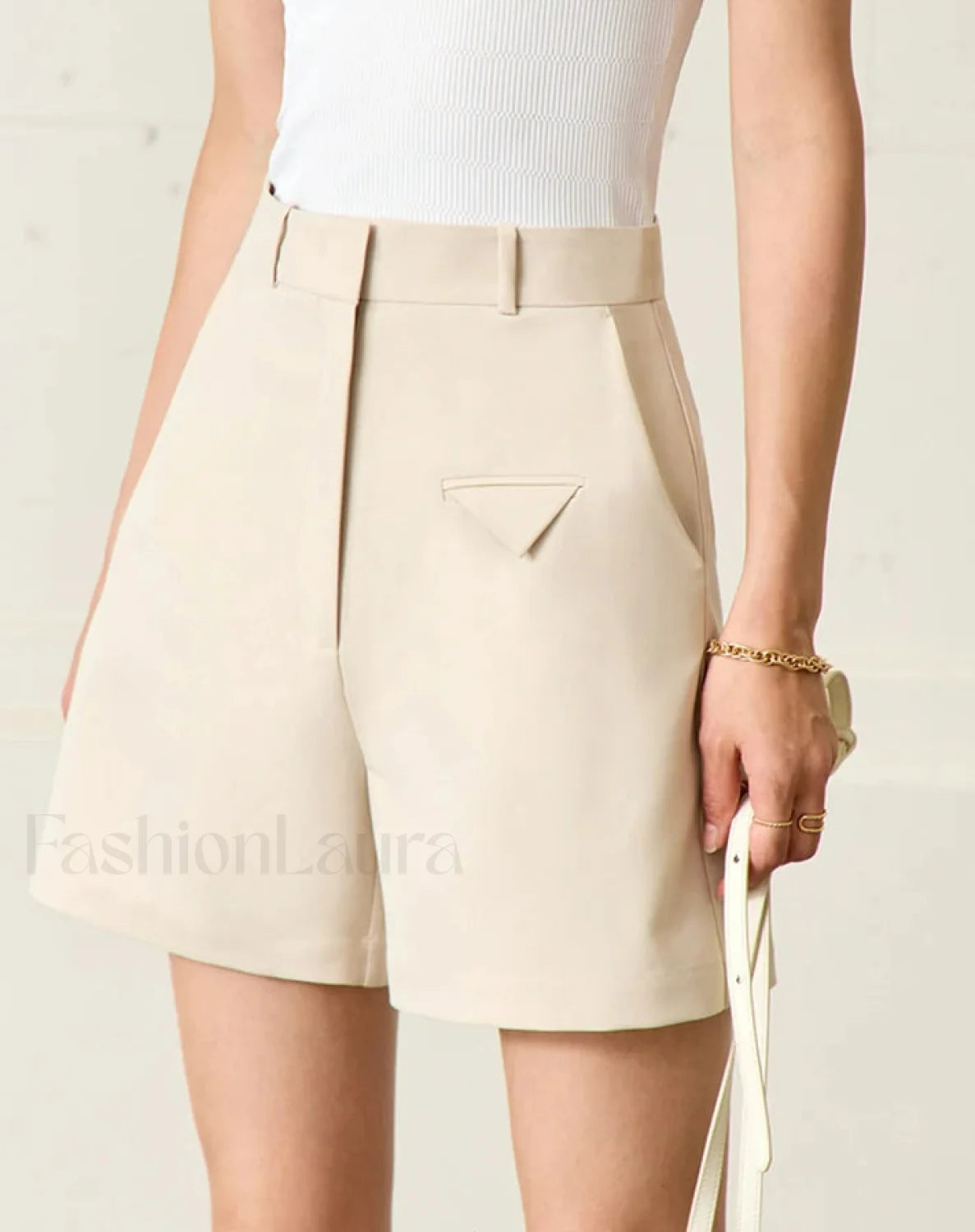 Minimalism Women Straight Casual Office Lady Black Short Main image