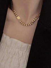 Minimalist Charming Chain Necklace Gold / One Size Necklaces