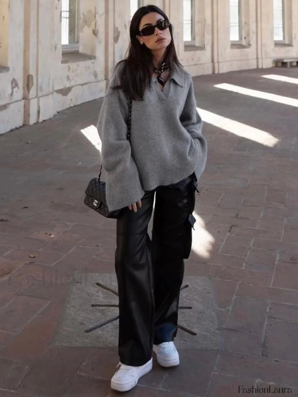 Minimalist Charming Oversized Sweater Sweaters L