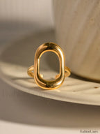 Minimalist Charming Window Ring Golden / One Size Rings