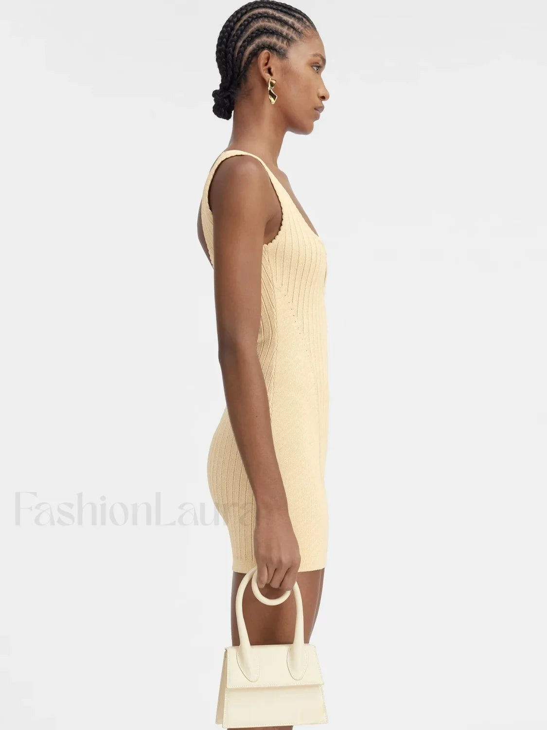 Minimalist Knit Party Mini Dress YELLOW / One Size / CHINA