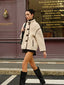 Minky Contrast Piping Fleece Jacket Beige / XS Fleece Jackets