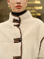 Minky Contrast Piping Fleece Jacket Fleece Jackets