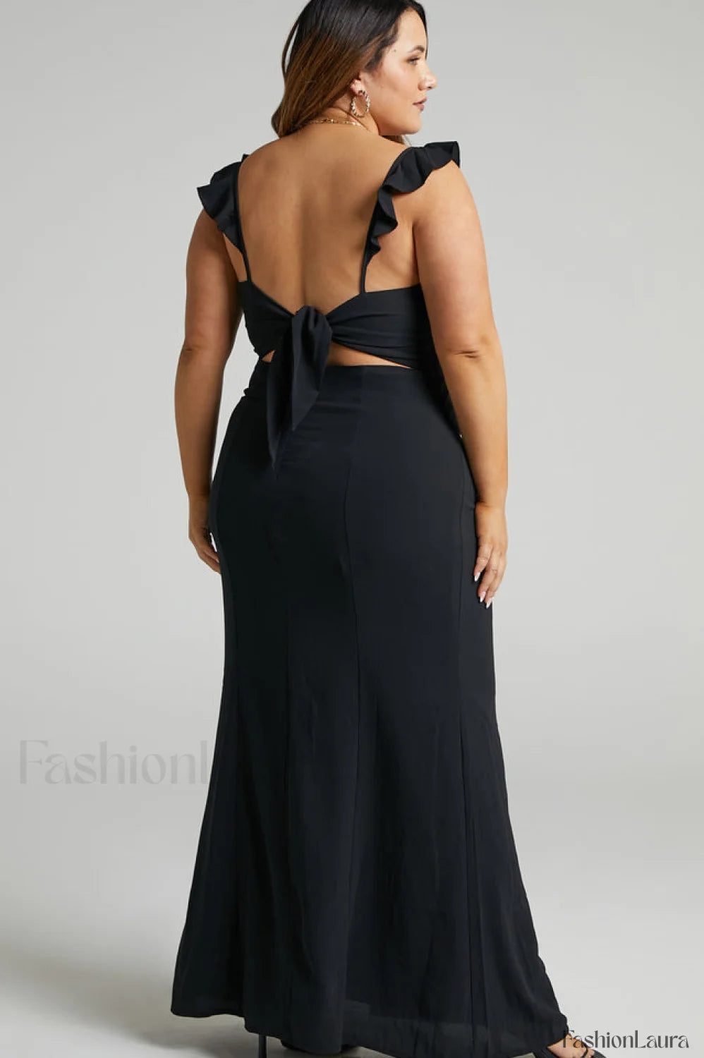 More Than This Charming Ruffle Strap Maxi Dress
