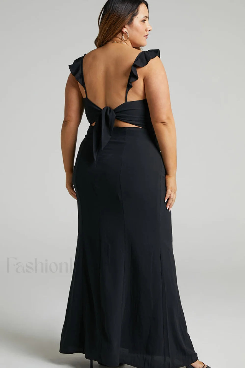 More Than This Charming Ruffle Strap Maxi Dress