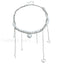 Multi layer Tassel Pearl Star Pendant Necklace STEEL