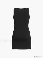 Multi Pocket Button Sleeveless Short Sweater Dress Sweater Dresses