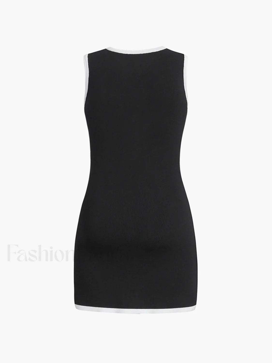 Multi Pocket Button Sleeveless Short Sweater Dress Sweater Dresses