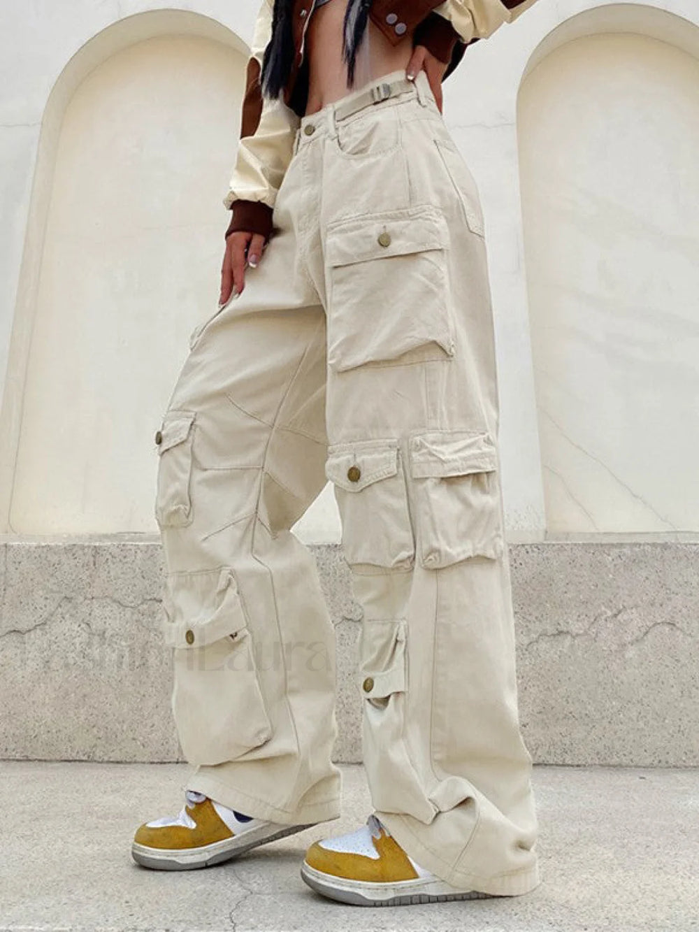 Multi Pockets Vintage Baggy Cargo Jeans Cargo Jeans