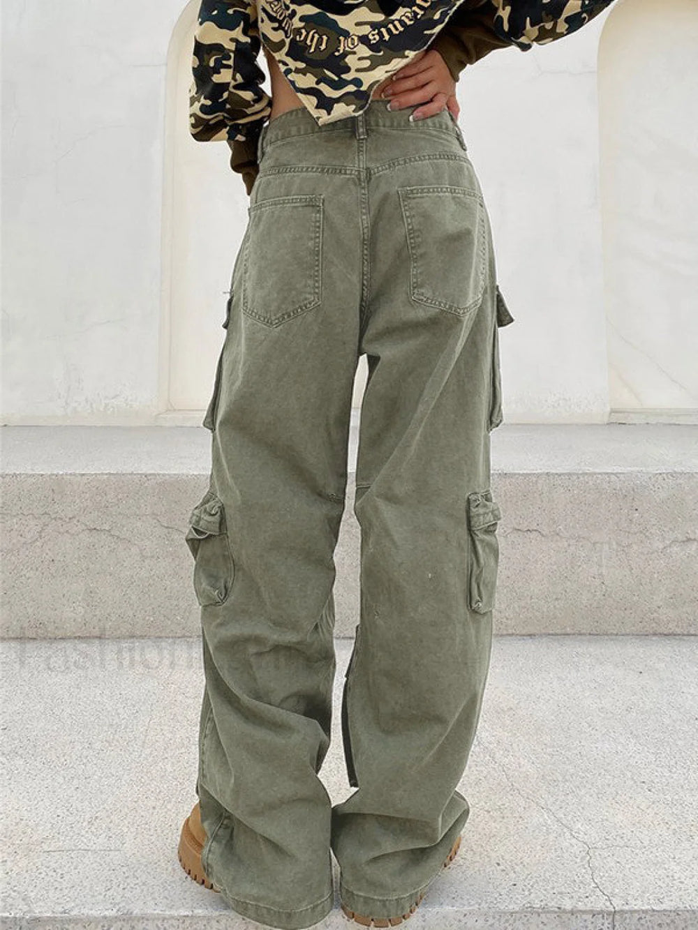 Multi Pockets Vintage Baggy Cargo Jeans Cargo Jeans