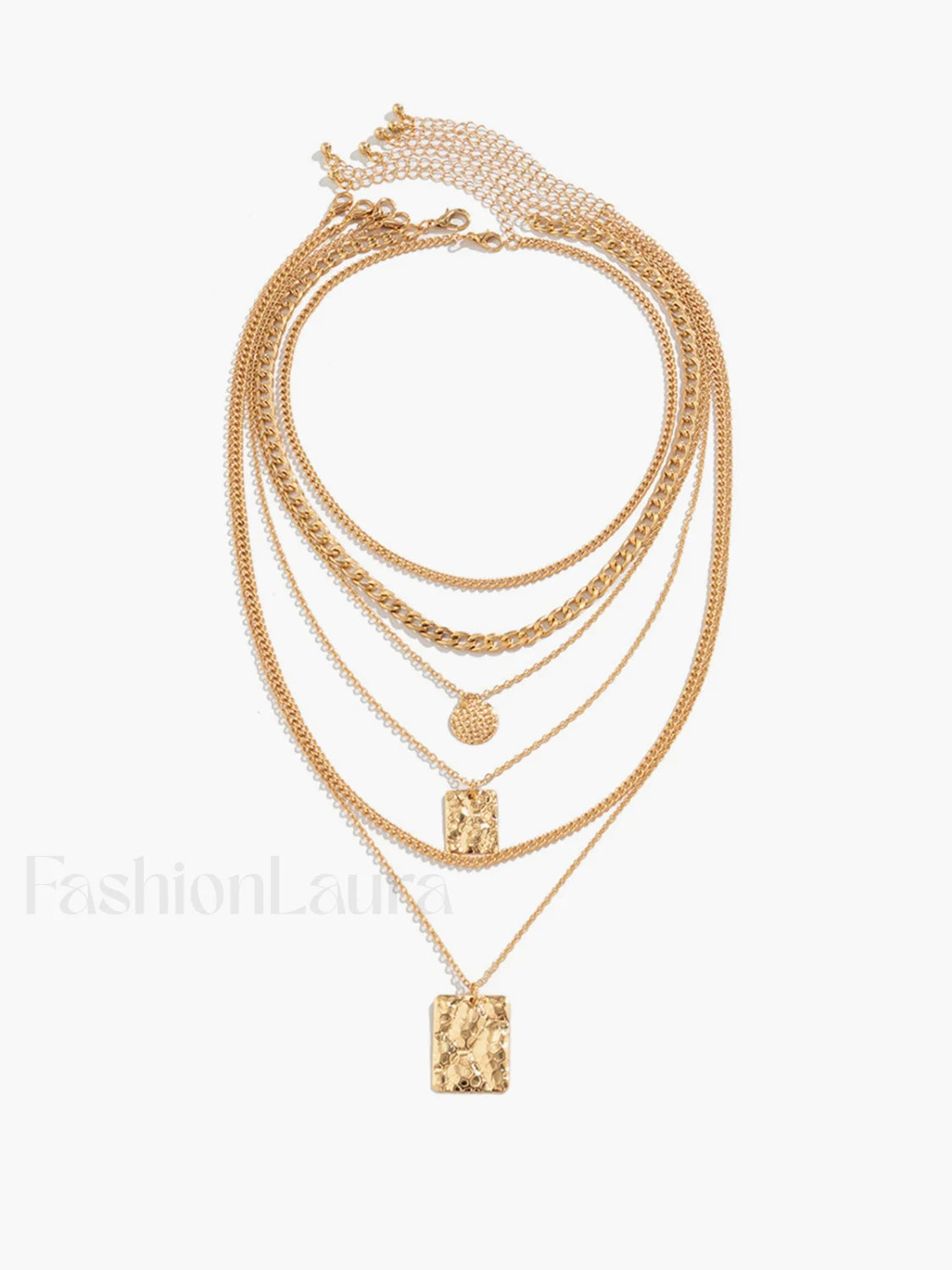 Multi Strand Gold Layered Necklace Secondary image
