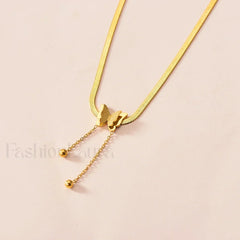 Multilayer Butterfly Gold Stainless Choker Jewelry Gift Necklace Gold