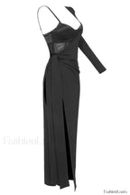 Muriel Bandage Corset Charming Look Maxi Dress