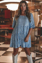 My Queen Sequin Charming Baby Doll Dress