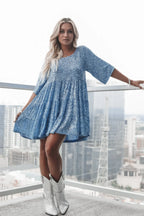 My Queen Sequin Charming Baby Doll Dress