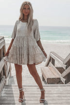 My Queen Sequin Charming Baby Doll Dress