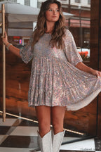 My Queen Sequin Charming Baby Doll Dress S / Unicorn