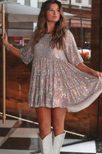 My Queen Sequin Charming Baby Doll Dress S / Unicorn